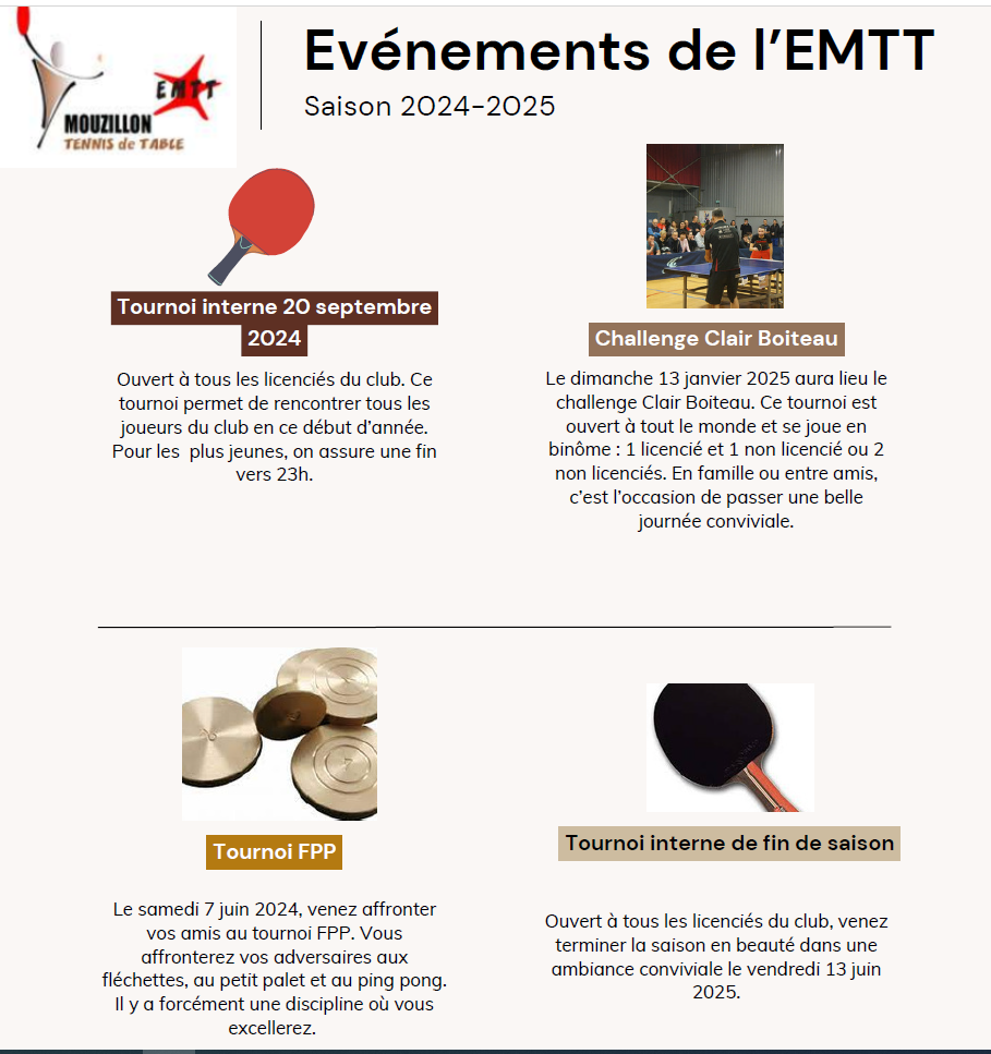 Animations EMTT