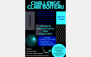 Challenge Clair Boiteau 2024