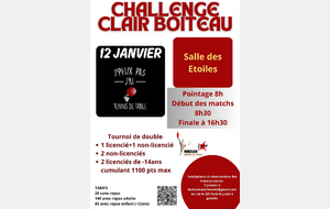 Challenge Clair Boiteau 2025